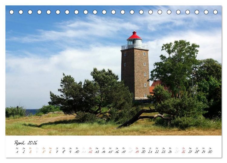 Produktbild: Leuchtt&uuml;rme PUR (Tischkalender 2026 DIN A5 quer), CALVENDO Monatskalender