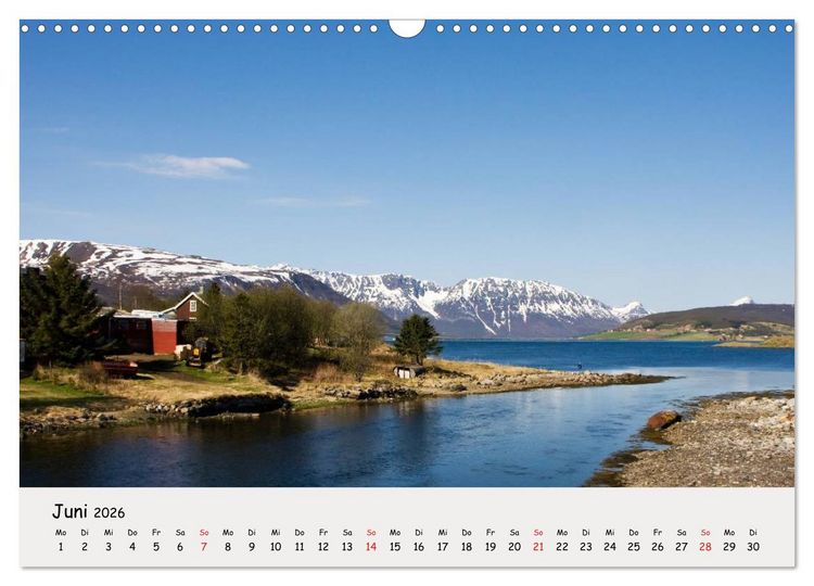 Produktbild: Auf dem Weg zum Nordkap (Wandkalender 2026 DIN A3 quer), CALVENDO Monatskalender