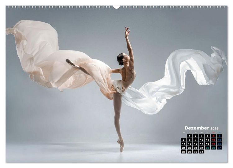 Produktbild: BALLETT - ein Hauch Magie (Wandkalender 2026 DIN A2 quer), CALVENDO Monatskalender