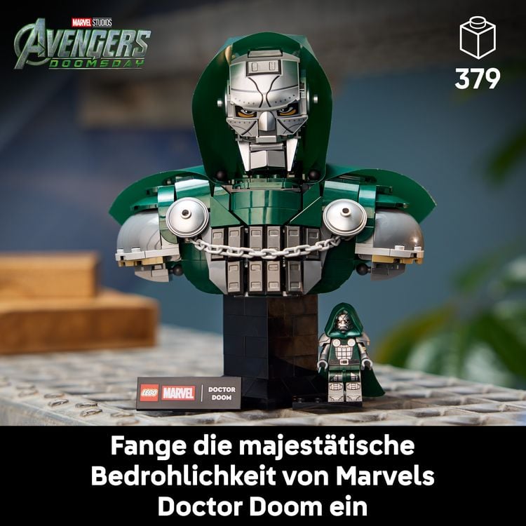 Produktbild: LEGO ǀ Marvel Doctor Doom B&uuml;ste Modellbau zum Sammeln 76345