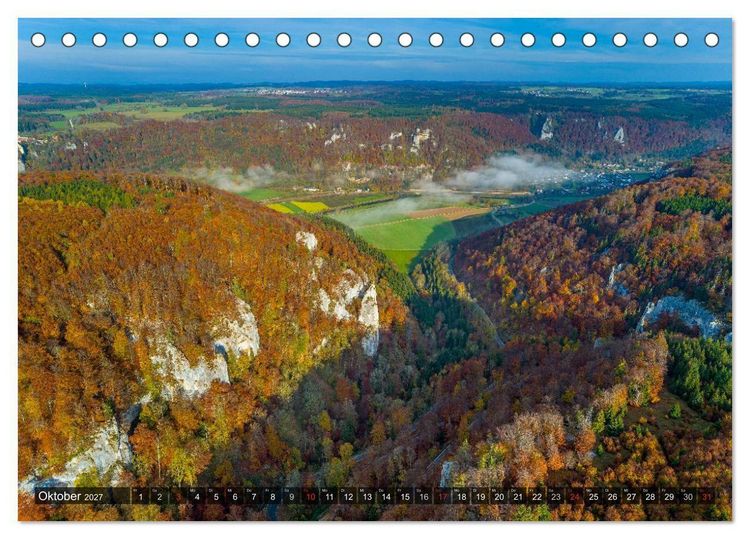 Produktbild: Mein Donautal aus der Luft (Tischkalender 2027 DIN A5 quer), CALVENDO Monatskalender