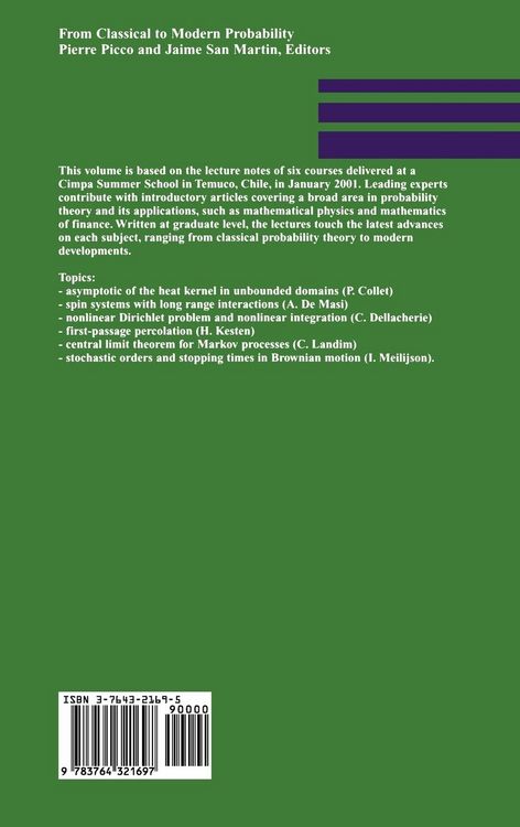 Produktbild: From Classical to Modern Probability