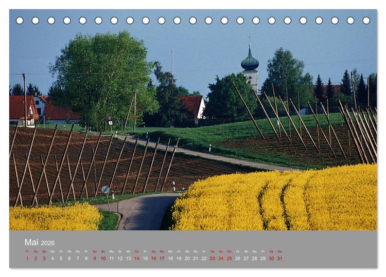 Produktbild: Hallertau (Tischkalender 2026 DIN A5 quer), CALVENDO Monatskalender