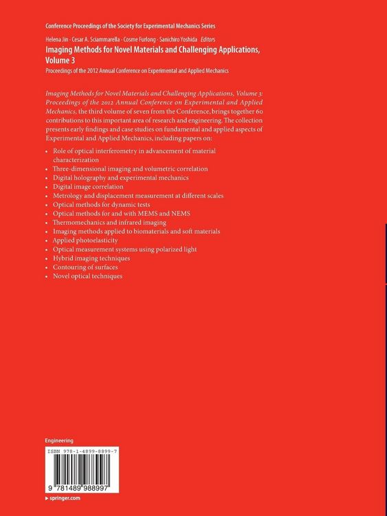 Produktbild: Imaging Methods for Novel Materials and Challenging Applications, Volume 3
