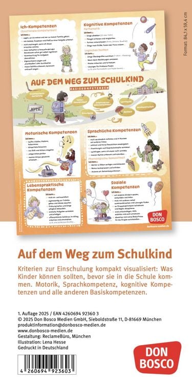 Produktbild: Schulf&auml;higkeit auf einen Blick: Basiskompetenzen und Vorl&auml;uferf&auml;higkeiten f&uuml;r einen guten Schulstart