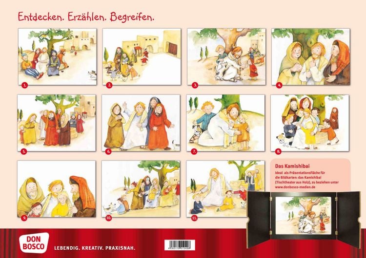 Produktbild: Jesus segnet die Kinder. Kamishibai Bildkartenset