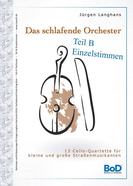 Produktbild: Das schlafende Orchester - Teil B Einzelstimmen