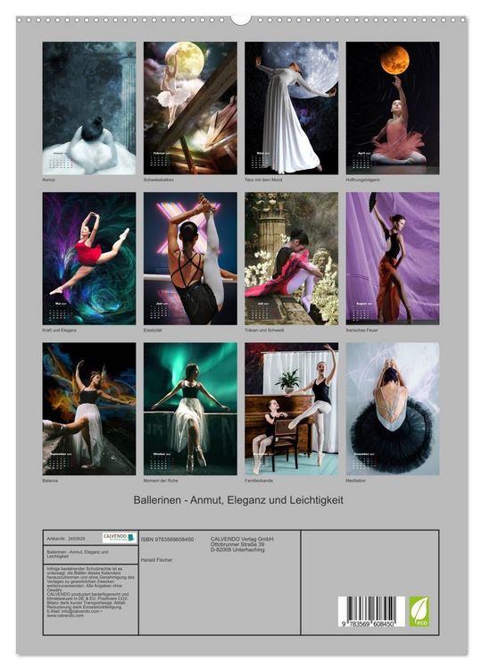 Produktbild: Ballerinen - Anmut, Eleganz und Leichtigkeit (hochwertiger Premium Wandkalender 2027 DIN A2 hoch), Kunstdruck in Hochglanz