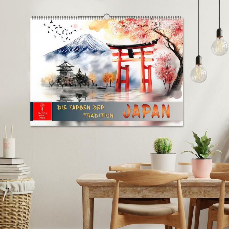 Produktbild: Japan - die Farben der Tradition (Wandkalender 2026 DIN A2 quer), CALVENDO Monatskalender