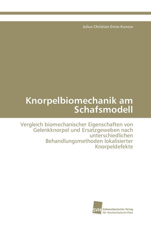 Produktbild: Knorpelbiomechanik am Schafsmodell