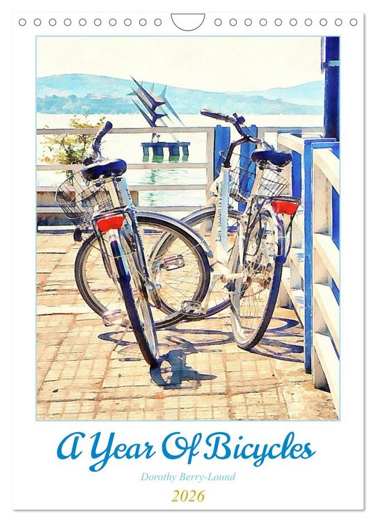 Produktbild: A Year Of Bicycles (Wall Calendar 2026 DIN A4 portrait), CALVENDO 12 Month Wall Calendar
