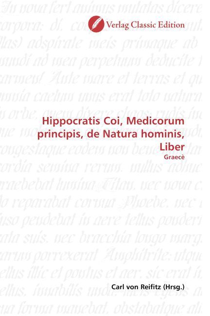 Produktbild: Hippocratis Coi, Medicorum principis, de Natura hominis, Lib