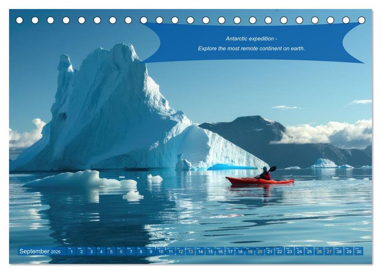 Produktbild: Crazy ideas for adventure enthusiasts (Desk Calendar 2026 DIN A5 landscape), CALVENDO 12 Month DeskCalendar