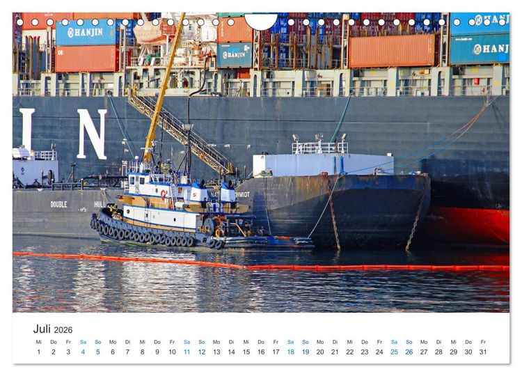 Produktbild: Gro&szlig;e und kleine Schiffe im Seehafen Seattle (Wandkalender 2026 DIN A4 quer), CALVENDO Monatskalender