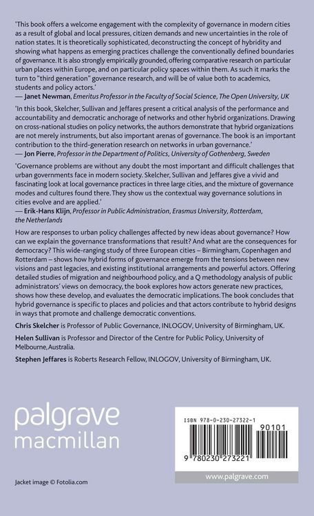 Produktbild: Hybrid Governance in European Cities