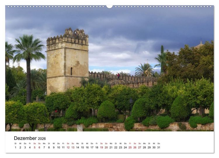 Produktbild: C&oacute;rdoba -Temperamentvolles Andalusien (Wandkalender 2026 DIN A2 quer), CALVENDO Monatskalender
