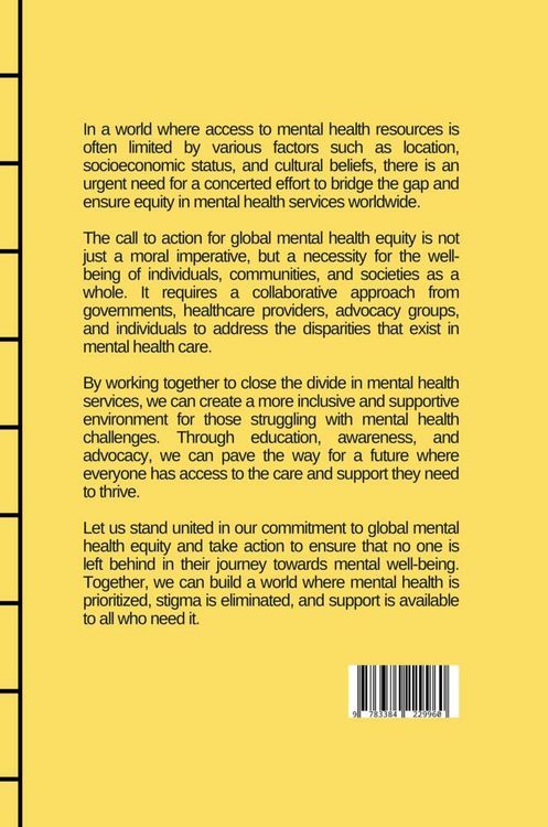 Produktbild: Closing the Divide: ACall to Action for Global Mental Health Equity