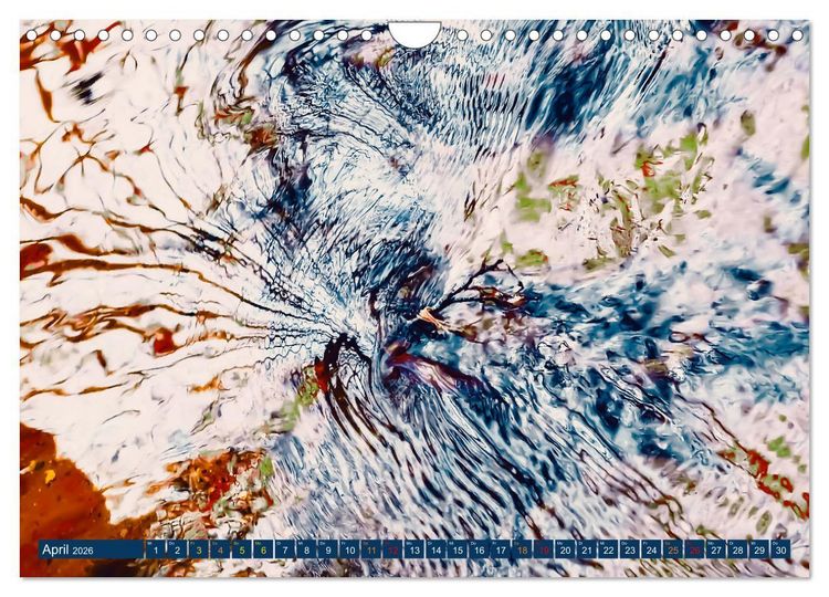 Produktbild: Bachwasser (Wandkalender 2026 DIN A4 quer), CALVENDO Monatskalender