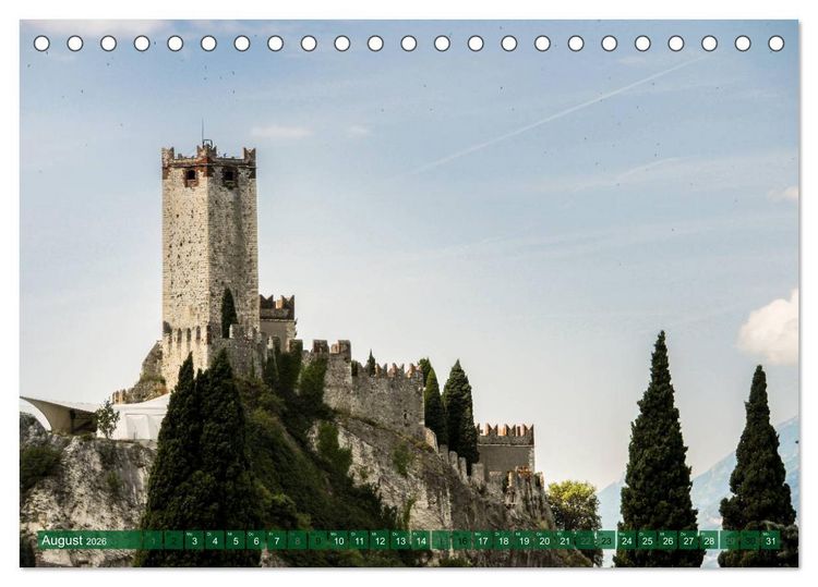 Produktbild: Gardasee. Lago di Garda (Tischkalender 2026 DIN A5 quer), CALVENDO Monatskalender