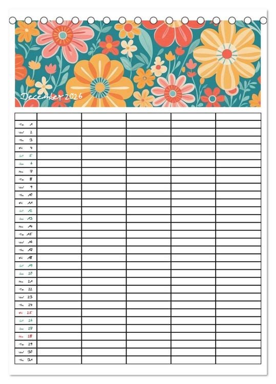 Produktbild: Home Planer (Desk Calendar 2026 DIN A5 portrait), CALVENDO 12 Month DeskCalendar