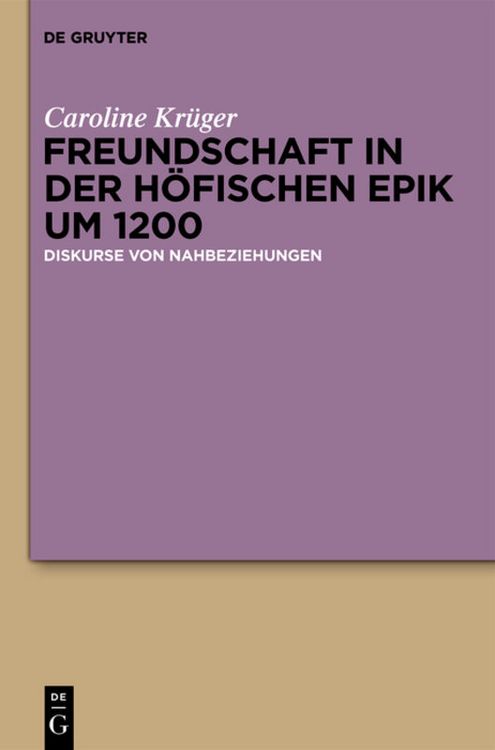 Produktbild: Freundschaft in der h&ouml;fischen Epik um 1200