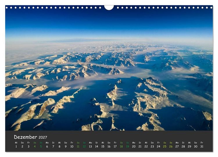Produktbild: Pilot's-eye view - Die Welt von oben (Wandkalender 2027 DIN A3 quer), CALVENDO Monatskalender