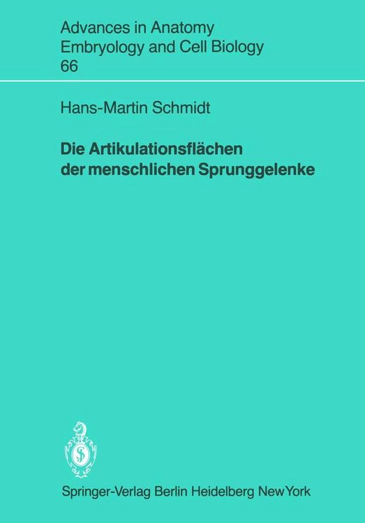 Produktbild: Die Artikulationsfl&auml;chen der menschlichen Sprunggelenke