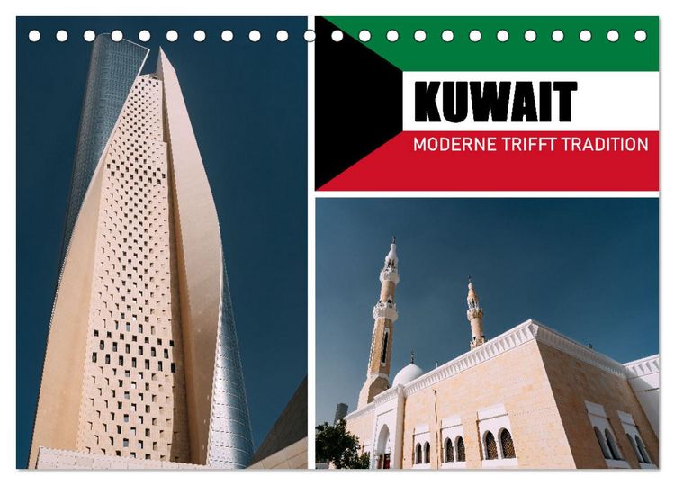 Produktbild: Kuwait - Moderne trifft Tradition (Tischkalender 2026 DIN A5 quer), CALVENDO Monatskalender