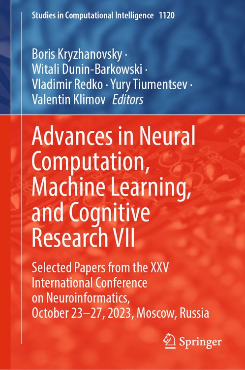 Produktbild: Advances in Neural Computation, Machine Learning, and Cognitive Research VII