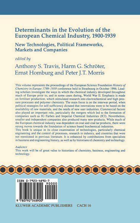 Produktbild: Determinants in the Evolution of the European Chemical Industry, 1900&ndash;1939