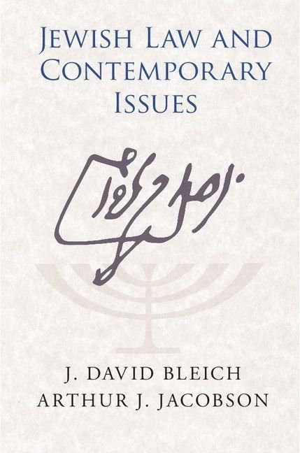 Produktbild: Jewish Law and Contemporary Issues