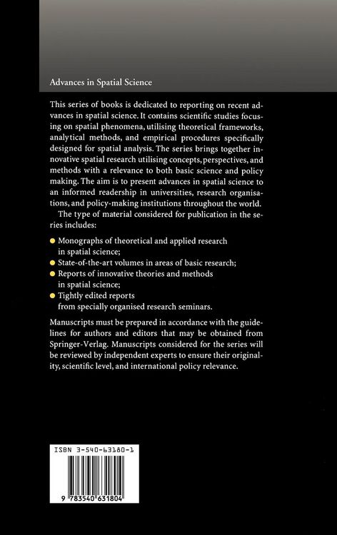 Produktbild: Recent Developments in Spatial Analysis