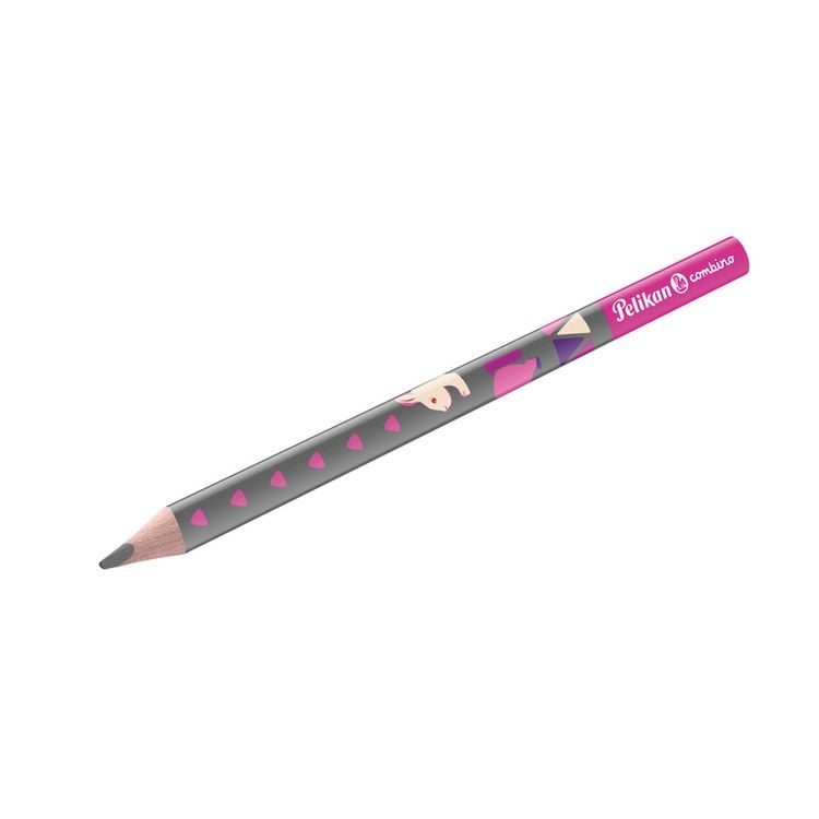Produktbild: Pelikan Schreiblernbleistift combino®, Pink, B-Mine, dreieckig, für Rechts- und Linkshänder, 1 Stück