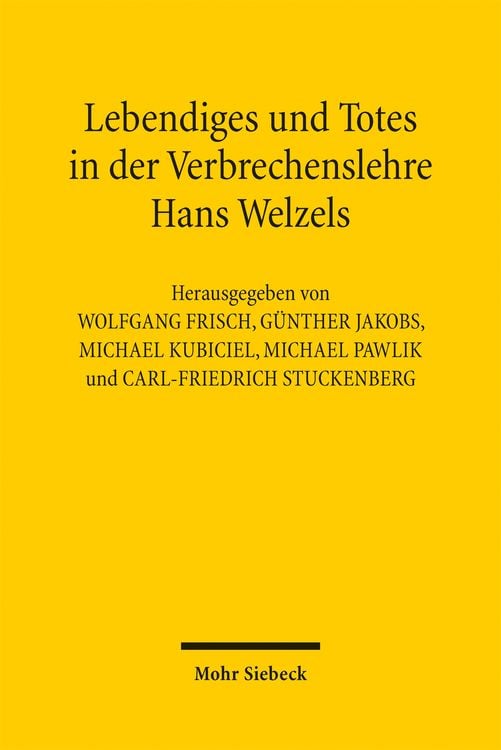 Produktbild: Lebendiges und Totes in der Verbrechenslehre Hans Welzels