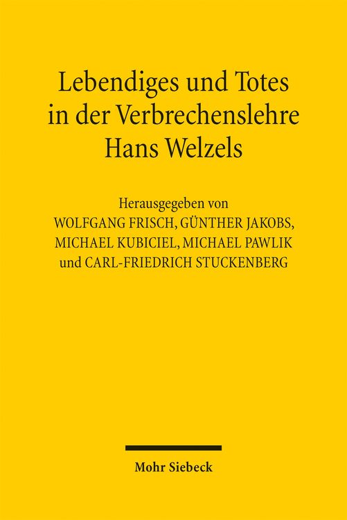Produktbild: Lebendiges und Totes in der Verbrechenslehre Hans Welzels