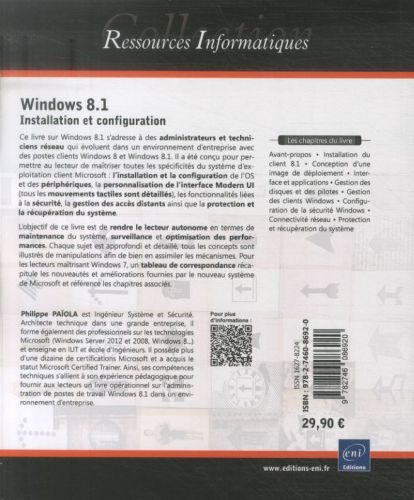 Produktbild: Windows 8.1 : installation et configuration