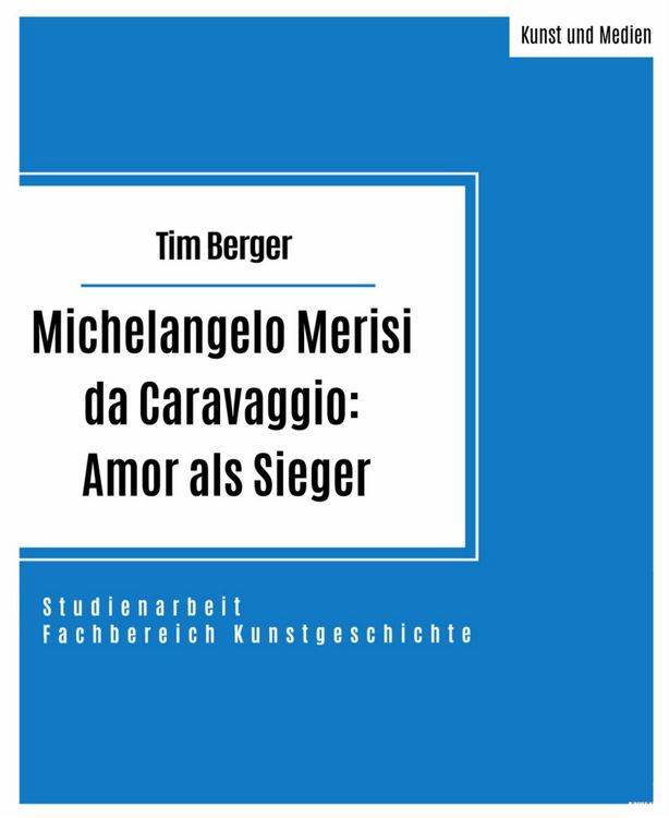 Produktbild: Michelangelo Merisi da Caravaggio: Amor als Sieger