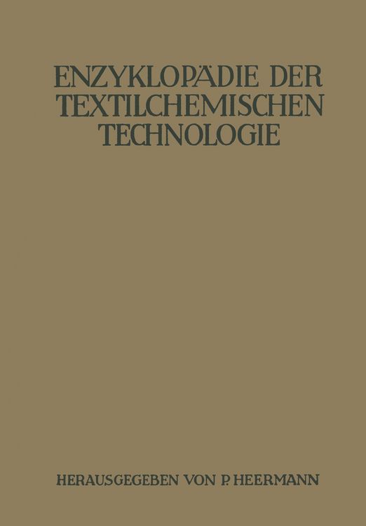 Produktbild: Enzyklop&auml;die der textilchemischen Technologie