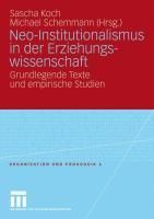 Produktbild: Neo-Institutionalismus in der Erziehungswissenschaft