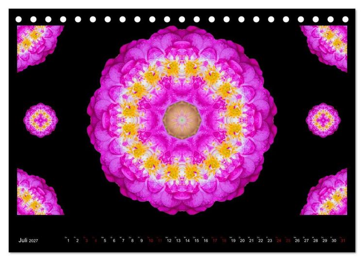 Produktbild: ROSEN MANDALAS (Tischkalender 2027 DIN A5 quer), CALVENDO Monatskalender