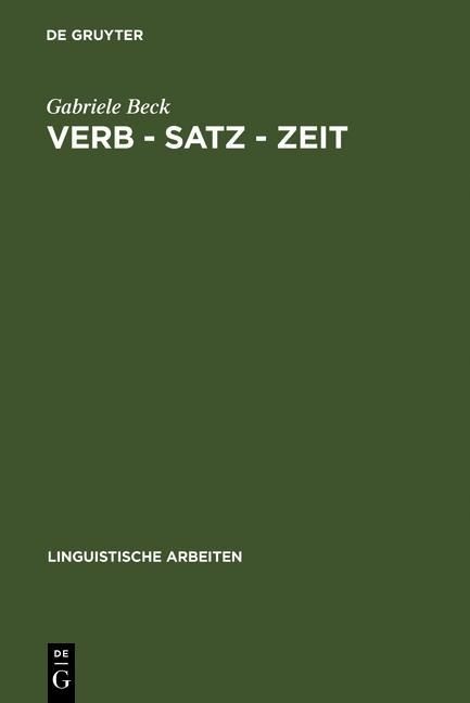 Produktbild: Verb - Satz - Zeit