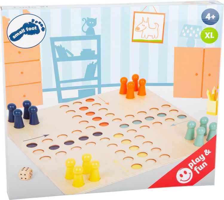Produktbild: small foot 11783 - Ludo XL, W&uuml;rfelspiel, Holz