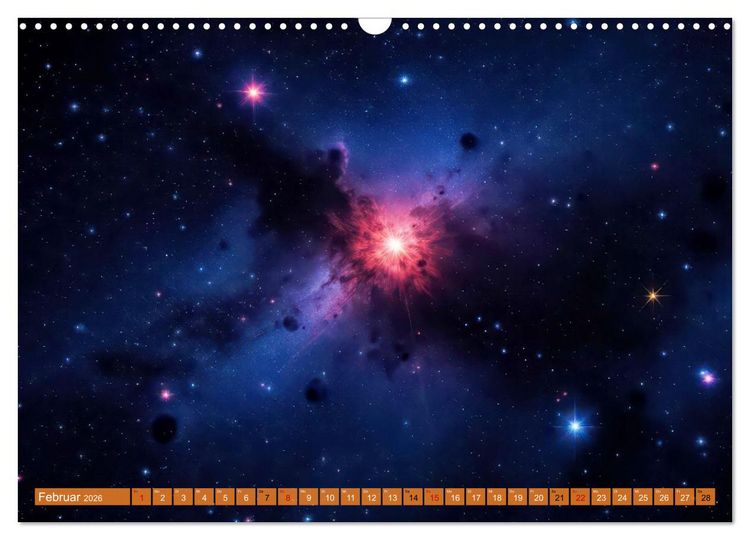 Produktbild: Gammablitze im Universum (Wandkalender 2026 DIN A3 quer), CALVENDO Monatskalender