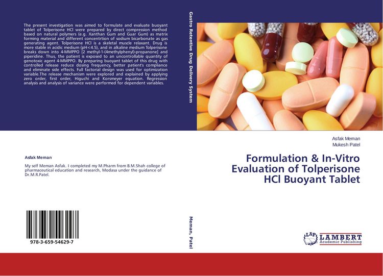 Produktbild: Formulation & In-Vitro Evaluation of Tolperisone HCl Buoyant Tablet