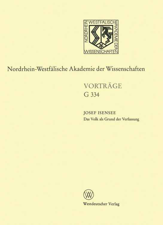 Produktbild: Das Volk als Grund der Verfassung