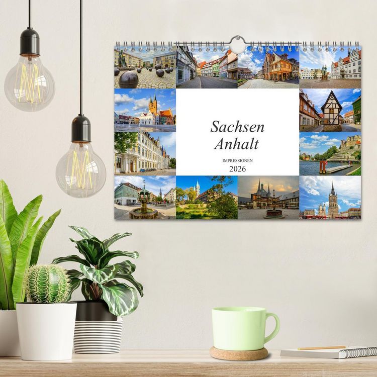Produktbild: Sachsen Anhalt Impressionen (Wandkalender 2026 DIN A4 quer), CALVENDO Monatskalender