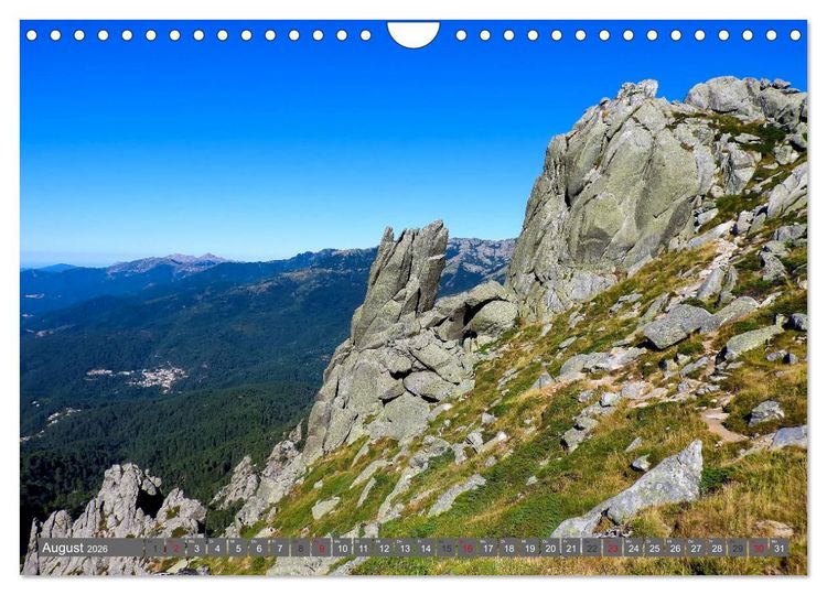 Produktbild: Korsika - Weitwanderweg GR 20 (Wandkalender 2026 DIN A4 quer), CALVENDO Monatskalender