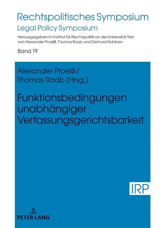 Produktbild: Funktionsbedingungen unabh&auml;ngiger Verfassungsgerichtsbarkeit