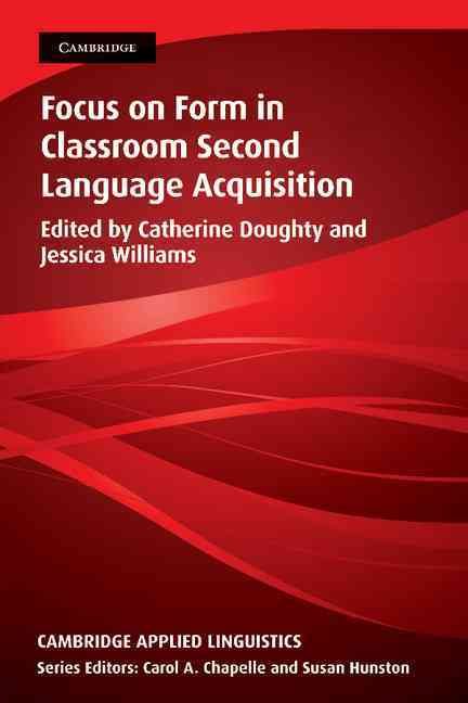 Produktbild: Focus on Form in Classroom Second Language Acquisition