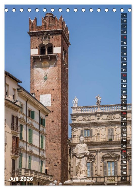Produktbild: VERONA Bildsch&ouml;ne Altstadt (Tischkalender 2026 DIN A5 hoch), CALVENDO Monatskalender